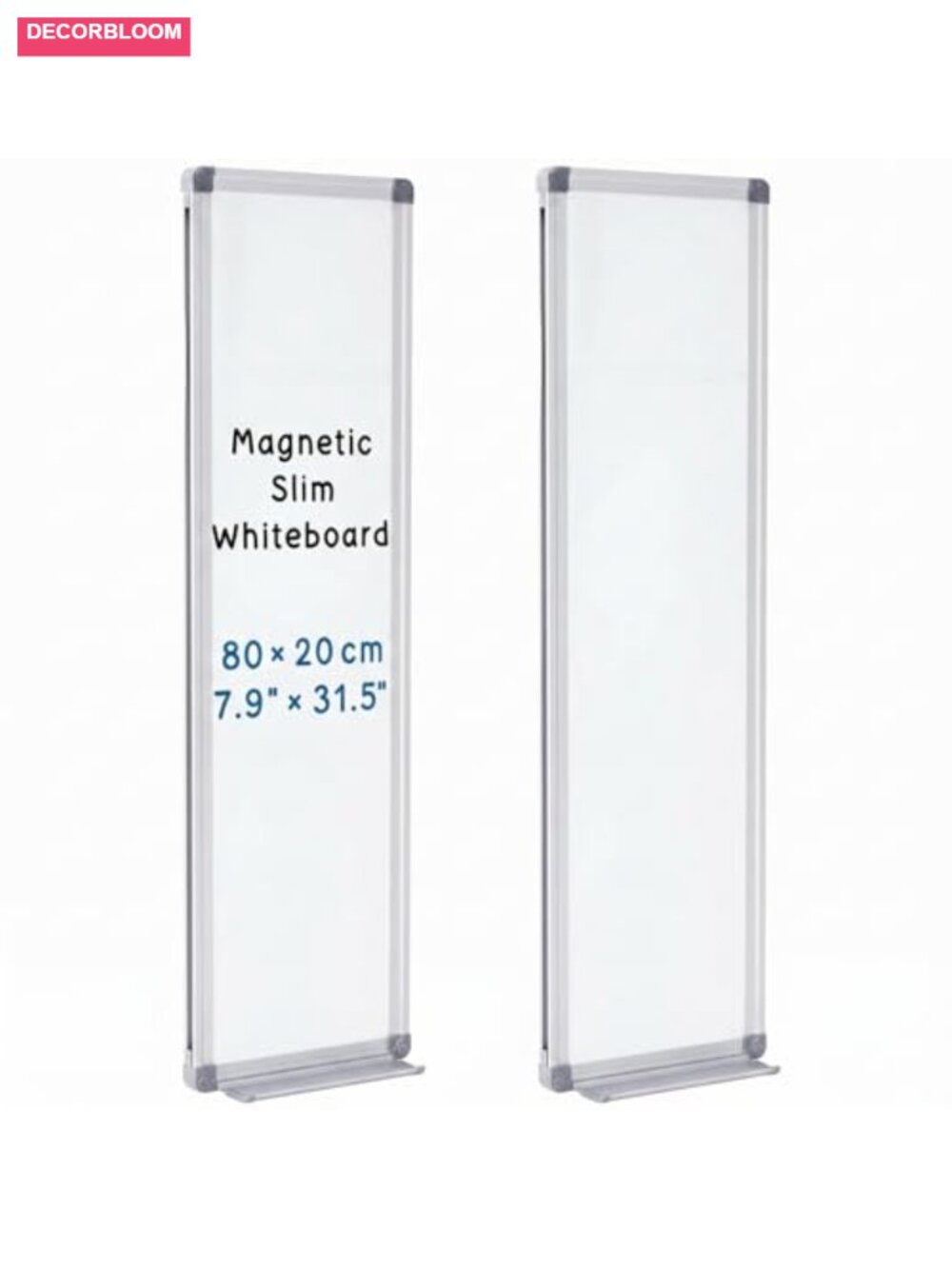 2-Pack Magnetic Dry Erase Boards with Tray, Vertical Whiteboard for Door or